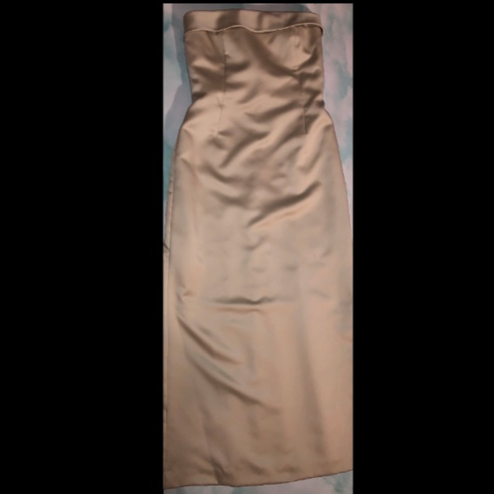 Long gold dress